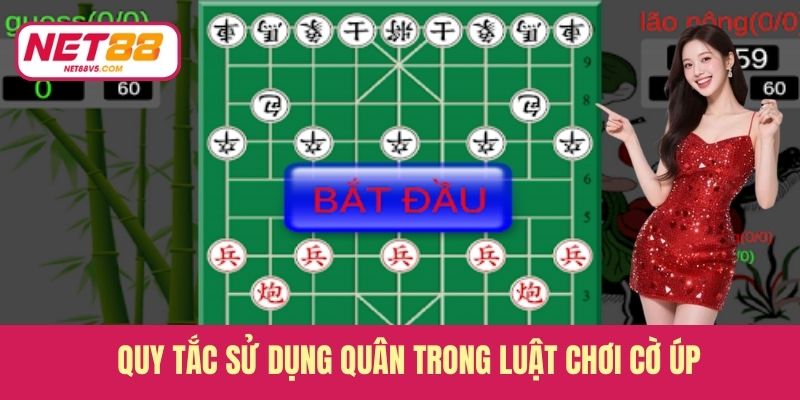 Quy tắc sử dụng quân trong luật chơi cờ úp